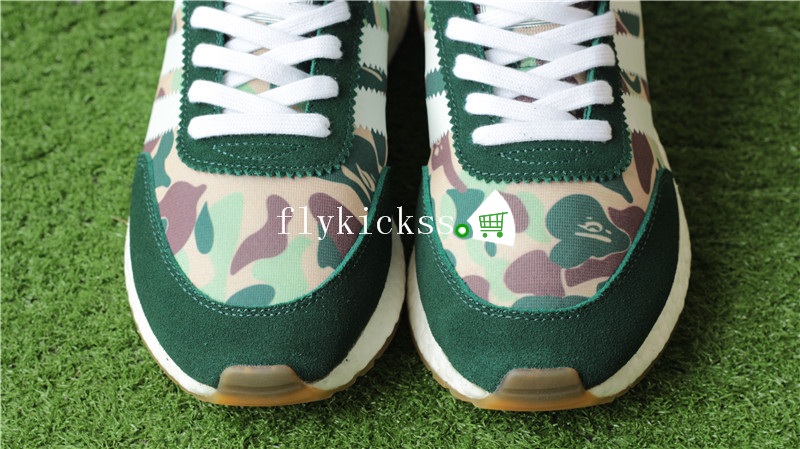 Adiddas Iniki Runner Boost Bape Camo Green